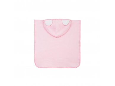 Bocioland hooded baby poncho pink BL181 2 Bocioland hooded baby poncho pink BL181 2