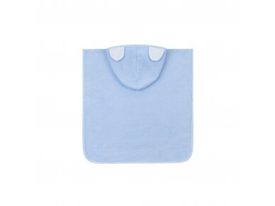 Bocioland hooded baby poncho blue BL183 2 Bocioland hooded baby poncho blue BL183 2