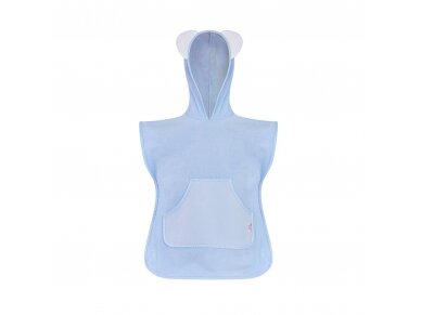 Bocioland hooded baby poncho blue BL183 1