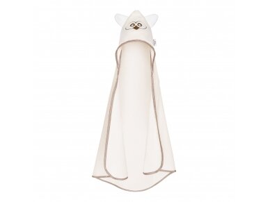 Bath cover EARS 80x80 Ecru OWL (100% Cotton) 1 Bath cover EARS 80x80 Ecru OWL (100% Cotton) 1