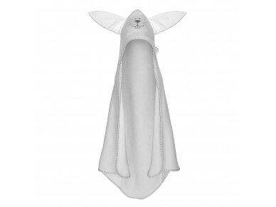Bath cover EARS 80x80 Gray HARE (100% Cotton) 1 Bath cover EARS 80x80 Gray HARE (100% Cotton) 1