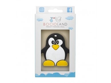 Bocioland silicone teether, penguin 2