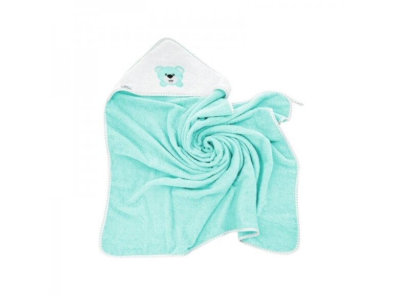 Bocioland bath cover (100% Cotton) 100x100 blue, bear 2 Bocioland bath cover (100% Cotton) 100x100 blue, bear 2