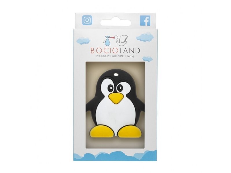 Bocioland silicone teether, penguin 2