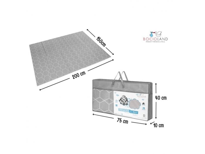Bocioland soft foldable play mat 150x200 cm honeycomb BL121 3 Bocioland soft foldable play mat 150x200 cm honeycomb BL121 3