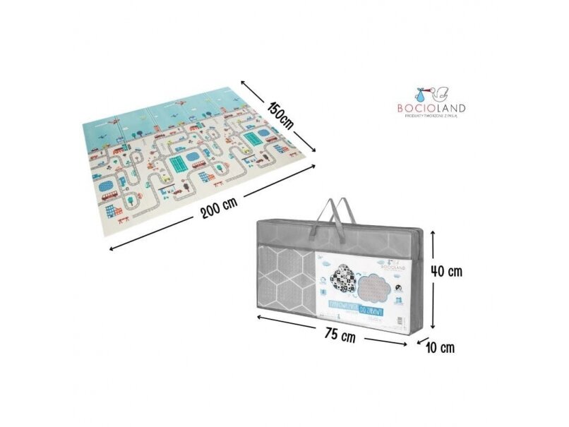 Bocioland soft foldable play mat 150x200 cm city BL122 5 Bocioland soft foldable play mat 150x200 cm city BL122 5