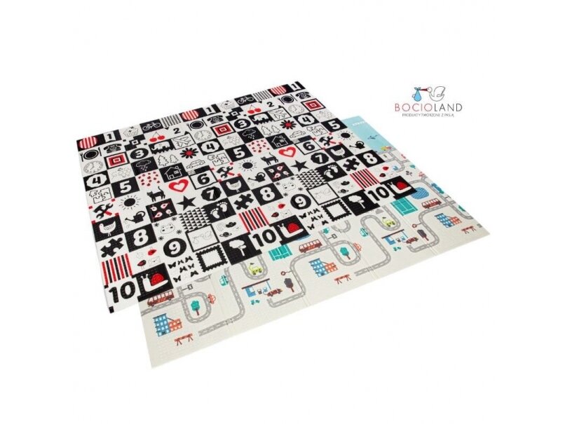 Bocioland soft foldable play mat 150x200 cm city BL122 2