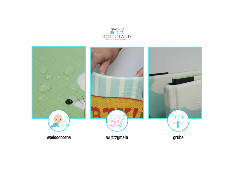 Bocioland soft foldable play mat 150x200 cm party BL120 7