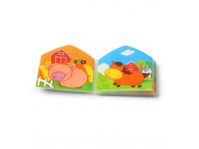 WILD ANIMALS squeaky bath book! 3