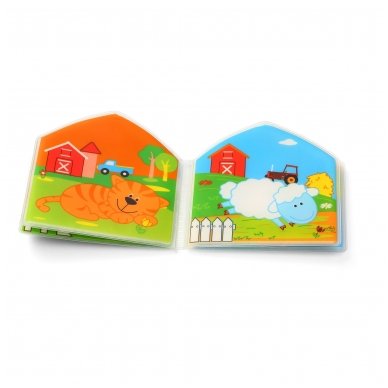 BabyOno vonios žaislas-knygutė kaimo gyvūnai 2