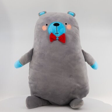 InnoGiO pliušinis žaislas pagalvė Meška Gris pilka 52 cm GIO-800 InnoGiO pliušinis žaislas pagalvė Meška Gris pilka 52 cm GIO-800