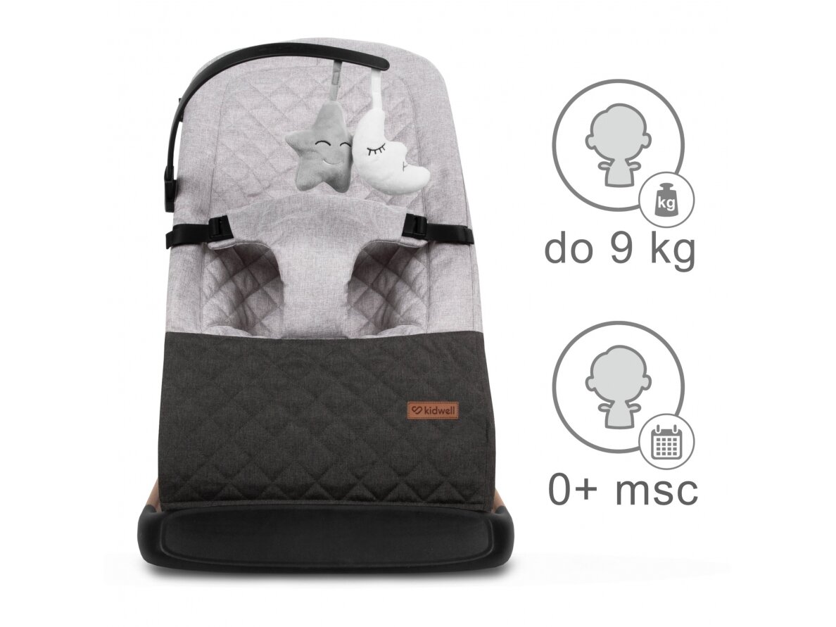 Kidwell LARO rocking bouncer grey wooden 7