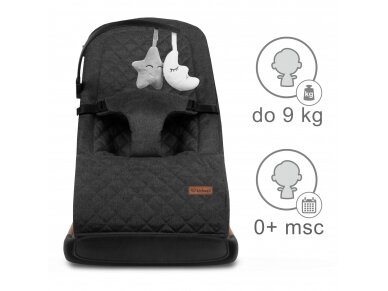 Kidwell LARO rocking bouncer black wooden 9 Kidwell LARO rocking bouncer black wooden 9