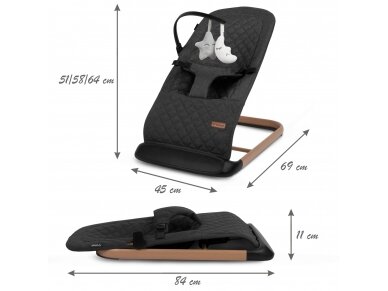 Kidwell LARO rocking bouncer black wooden 10
