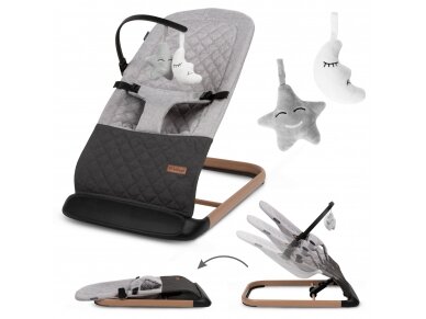 Kidwell LARO rocking bouncer grey wooden 9