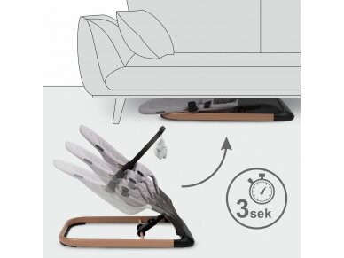Kidwell LARO rocking bouncer grey wooden 2 Kidwell LARO rocking bouncer grey wooden 2