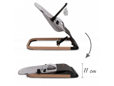 Kidwell LARO rocking bouncer grey wooden 5