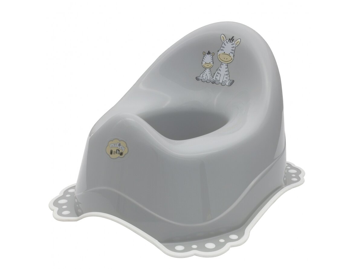 6517 2-component chamber pot, grey/white rubber