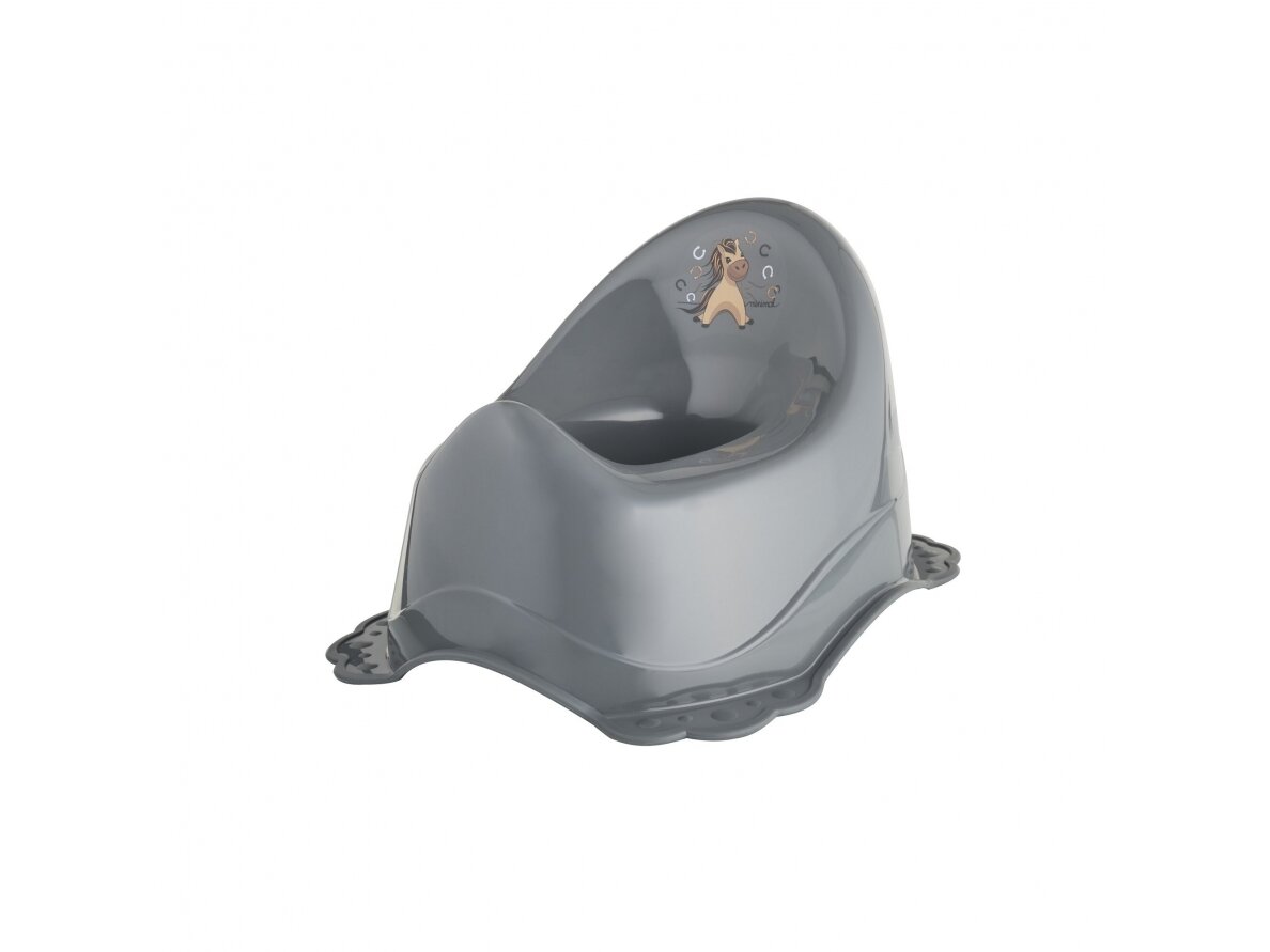 Maltex 2-component potty steel gray with steel gray rubbers 7210_90 Maltex 2-component potty steel gray with steel gray rubbers 7210_90