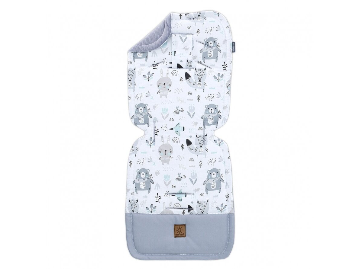 Stroller liner (32x82), animals, grey Stroller liner (32x82), animals, grey