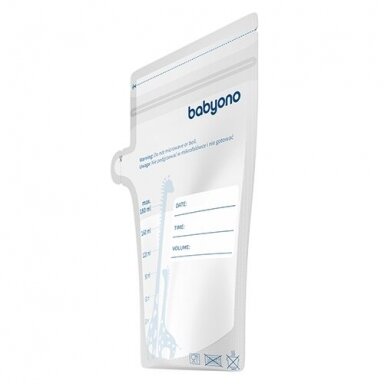 BabyOno maišeliai motinos pienui laikyti užšaldyti 30 vnt.x180 ml, 1084 BabyOno maišeliai motinos pienui laikyti užšaldyti 30 vnt.x180 ml, 1084