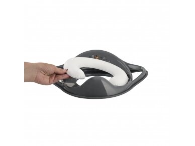 Maltex Padded toilet trainer seat steel gray with steel gray rubbers 6130_90 1 Maltex Padded toilet trainer seat steel gray with steel gray rubbers 6130_90 1