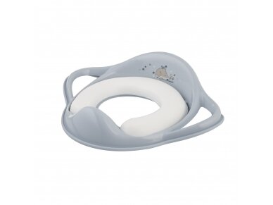 Maltex Padded toilet trainer seat steel gray with steel gray rubbers 6130_90 Maltex Padded toilet trainer seat steel gray with steel gray rubbers 6130_90