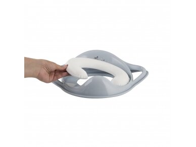 Maltex Padded toilet trainer seat steel gray with steel gray rubbers 6130_90 1 Maltex Padded toilet trainer seat steel gray with steel gray rubbers 6130_90 1
