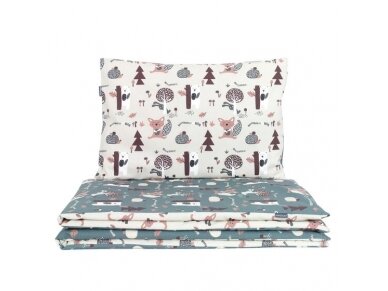 2pcs bedding set, 100x135cm, cream, Premium, Zoo 2pcs bedding set, 100x135cm, cream, Premium, Zoo