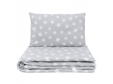 2pcs bedding set (A) stars, grey 2pcs bedding set (A) stars, grey