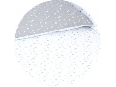 2pcs bedding set (A) small stars, grey 2pcs bedding set (A) small stars, grey