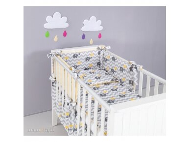 3pcs bedding set (A) elephants, Premium 3pcs bedding set (A) elephants, Premium