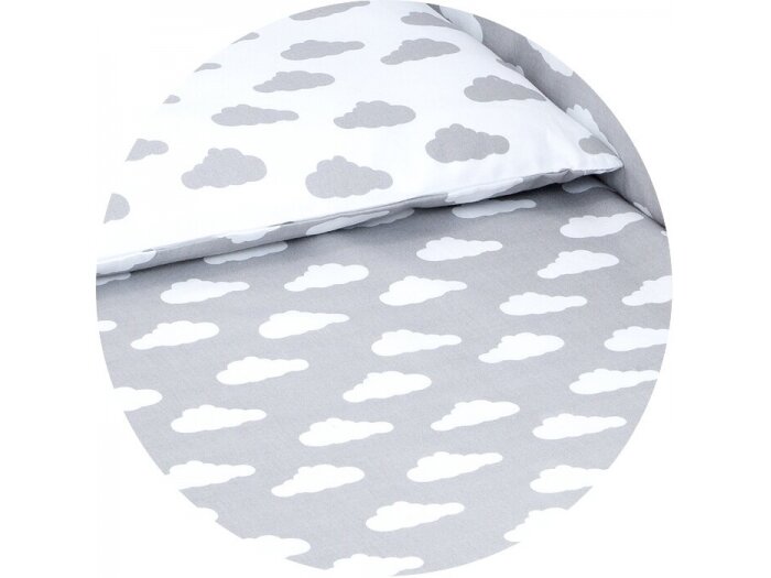 2pcs bedding set (A) clouds, white 2pcs bedding set (A) clouds, white