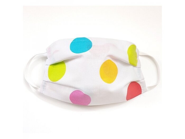 MamoTato child face mask with filter pocket, colored, dots MamoTato child face mask with filter pocket, colored, dots