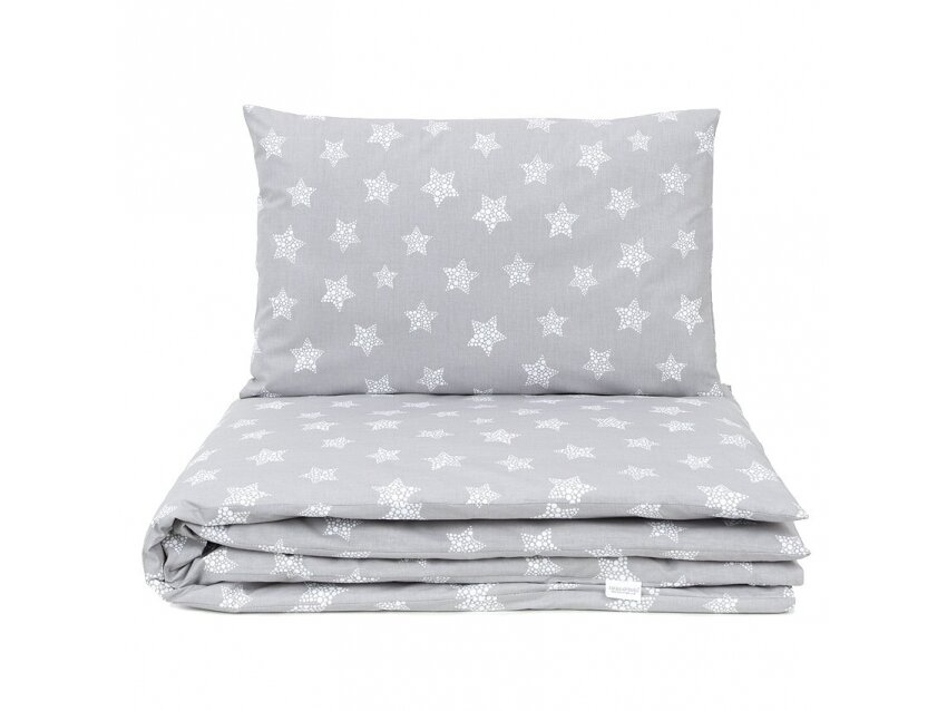 2pcs bedding set (A) stars, grey