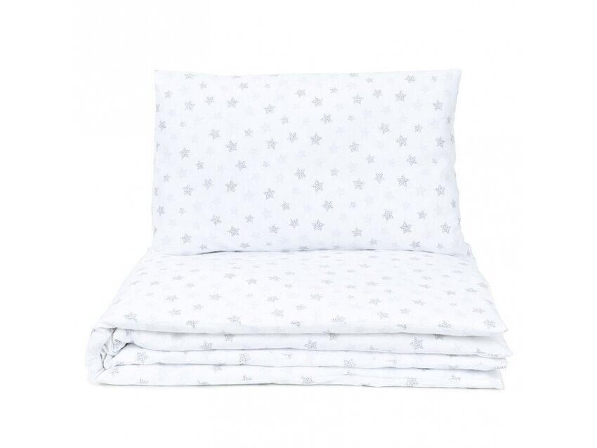 2pcs bedding set (A) small stars, white 2pcs bedding set (A) small stars, white