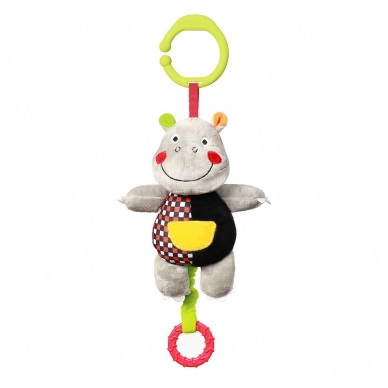 Minkštas žaisliukas su muzikėle C-MORE, hipopotamas