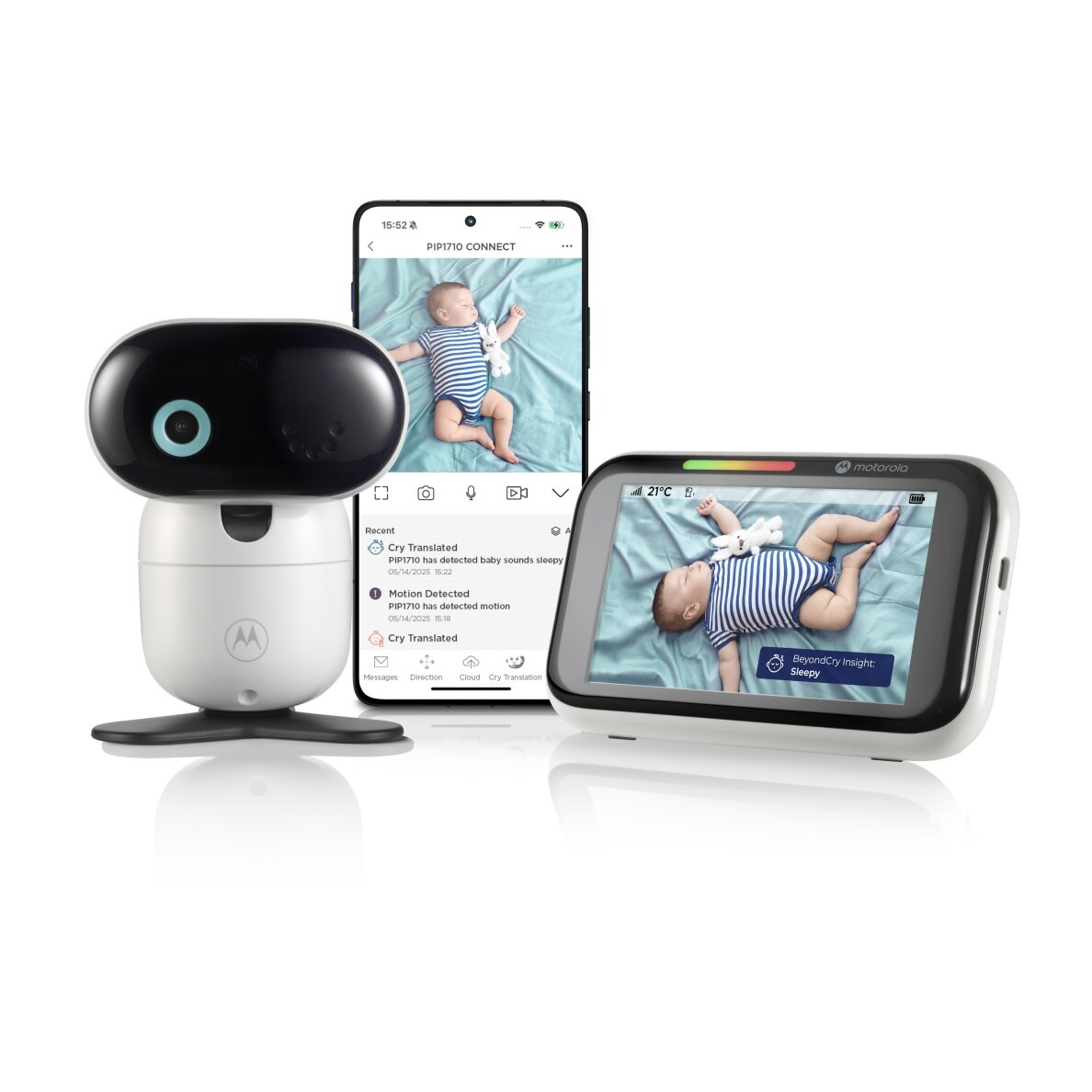 Motorola video auklė wi-fi AI programėlė 5" PIP1710C 6 Motorola video auklė wi-fi AI programėlė 5" PIP1710C 6