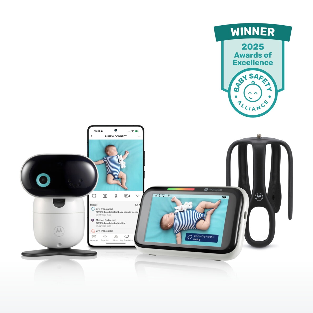 Motorola video auklė wi-fi AI programėlė 5" PIP1710C 8 Motorola video auklė wi-fi AI programėlė 5" PIP1710C 8