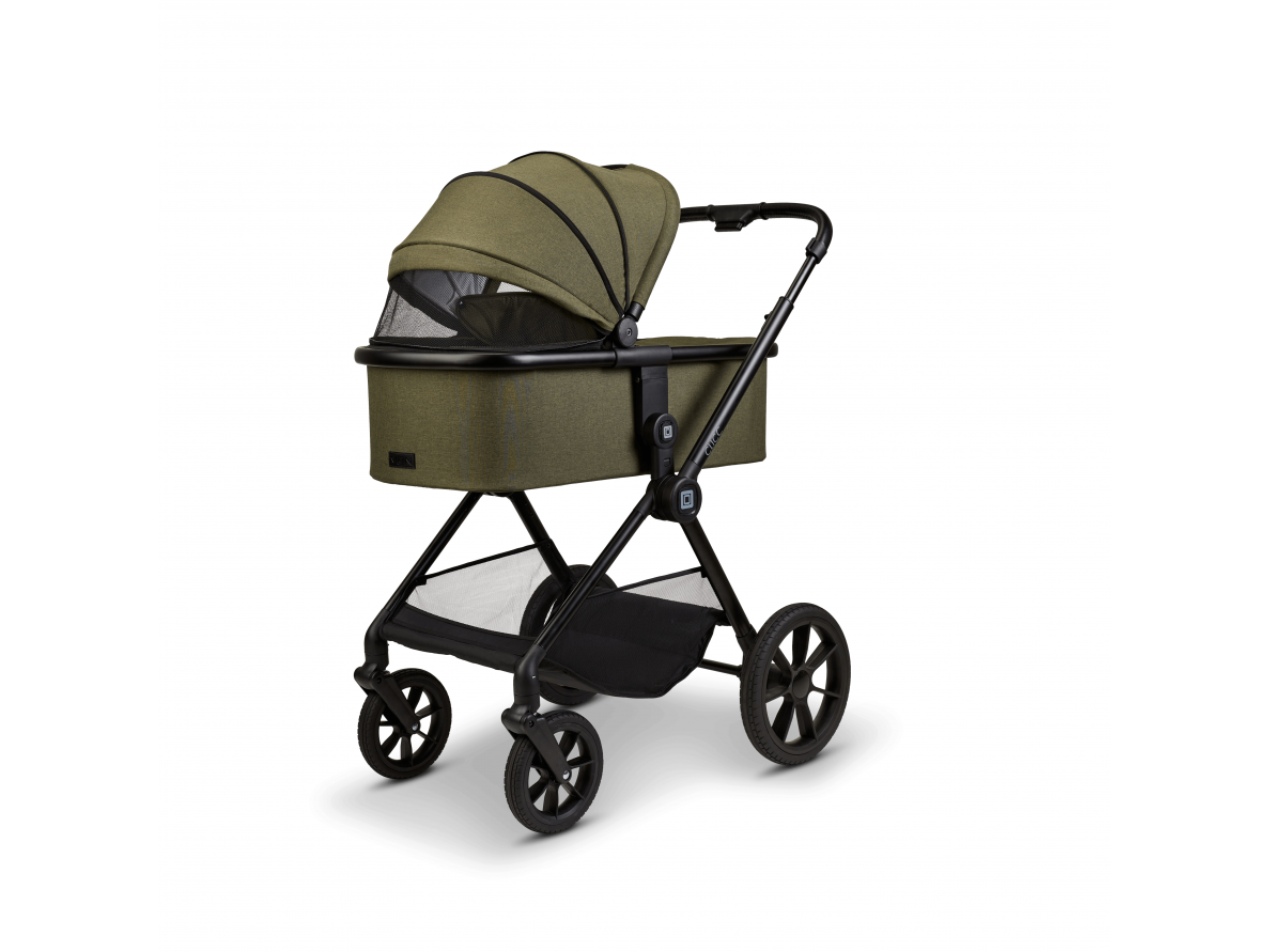 Moon stroller CLICC 2/1 moss green melange 1 Moon stroller CLICC 2/1 moss green melange 1