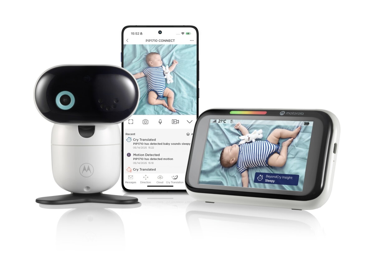 Motorola connect smart video monitor AI app wi-fi 5" PIP1710C 6