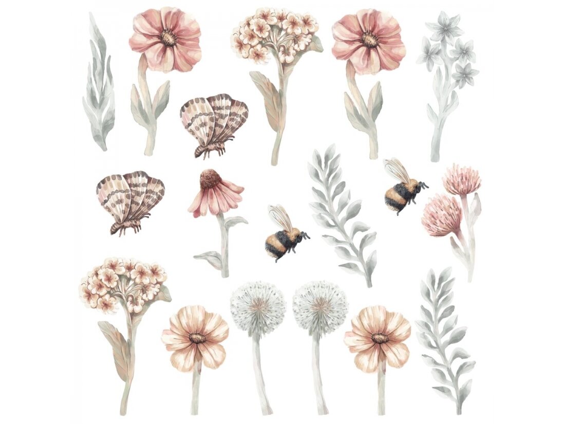 Pastelowe Lovesticker wildflowers set II Pastelowe Lovesticker wildflowers set II