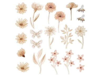 Pastelowe Lovesticker meadow set II