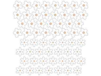 Pastelowe Lovesticker daisies X