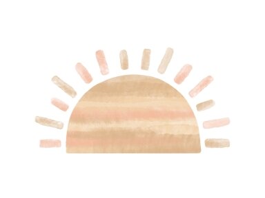 Pastelowe Lovesticker sun pink