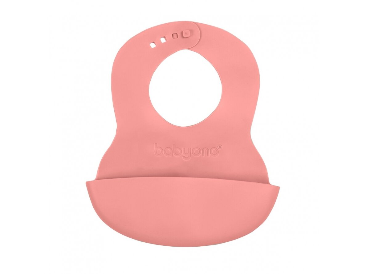 Babyono soft baby bib with adjustable lock pink 835/04 Babyono soft baby bib with adjustable lock pink 835/04