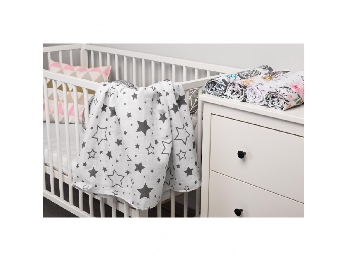 Muslin swaddle blanket – stars 2