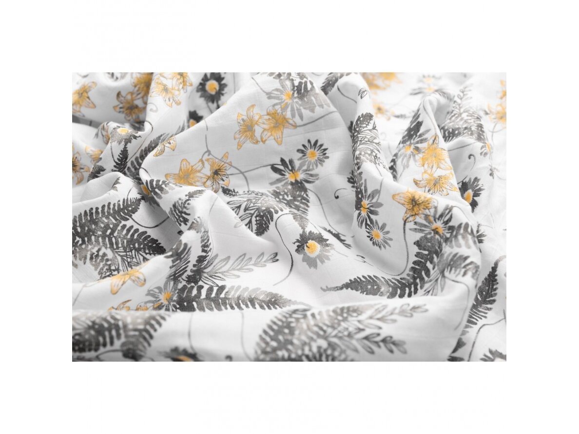Muslin swaddle blanket – ferns 4 Muslin swaddle blanket – ferns 4