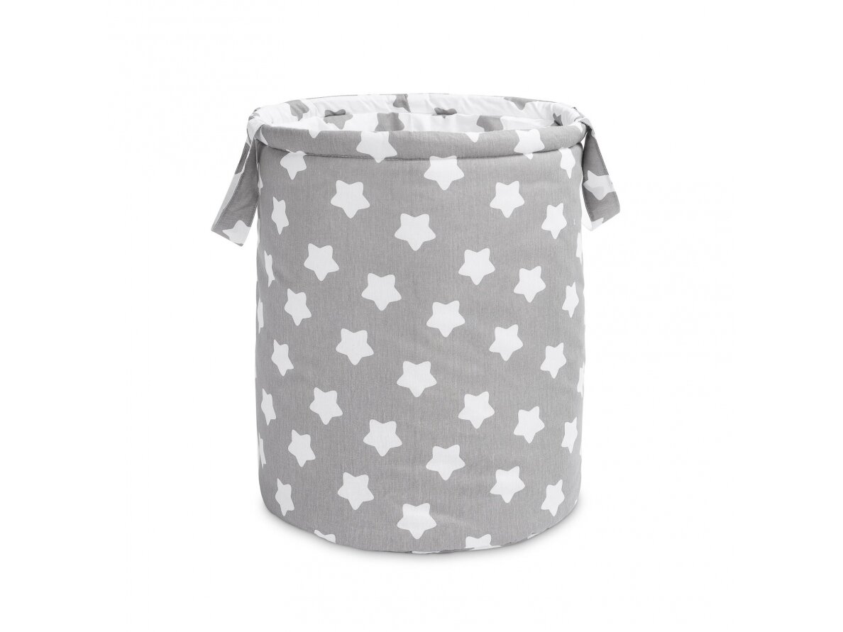 BASKET FOR TOYS - STARS GREY (40x50) BASKET FOR TOYS - STARS GREY (40x50)