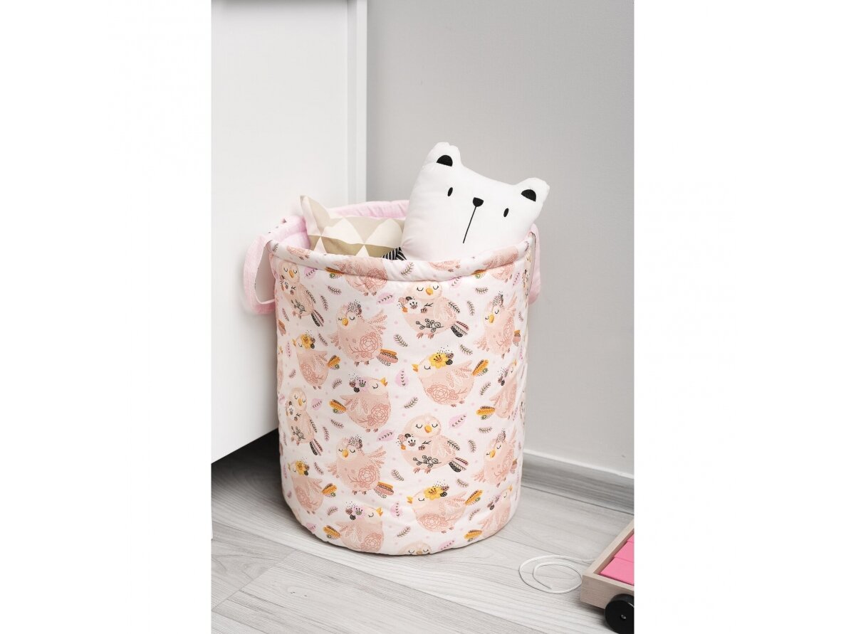 BASKET FOR TOYS - BIRDS CORAL (40x50), 8701 5 BASKET FOR TOYS - BIRDS CORAL (40x50), 8701 5